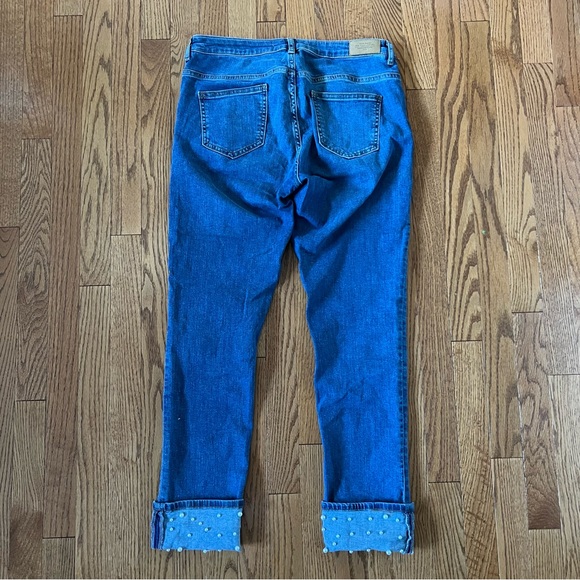 Zara Pearl Cropped Jeans. - Picture 4 of 8